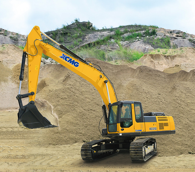 XCMG Excavator Machine 30 Ton Mining Excavator XE305D With Hydraulic Hammer For Sale