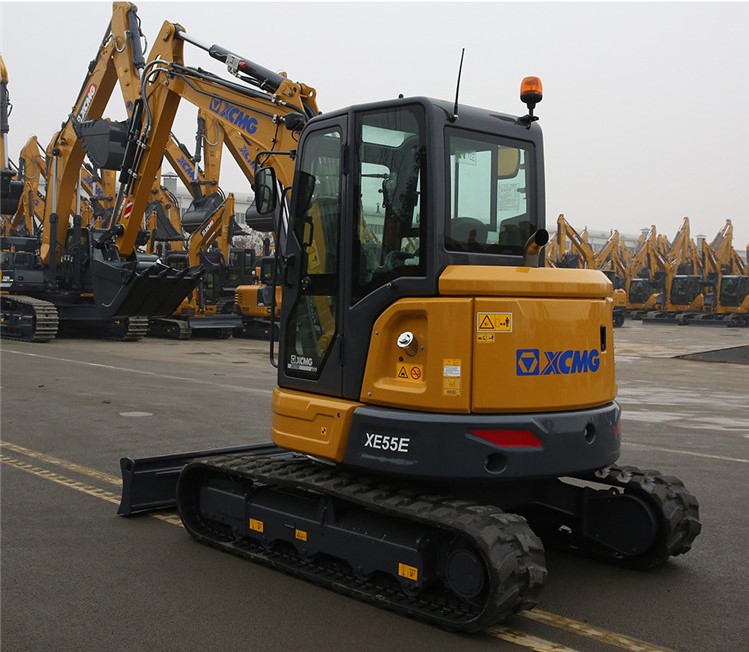 XCMG Official 5 Ton Mini Excavators XE55E China New Small Crawler Excavator With CE For Sale