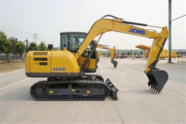 XCMG Mini Digger Excavator Machine XE80DA China 8 Ton Small Track Excavators For Sale