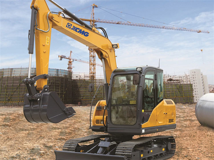 XCMG Mini Digger Excavator Machine XE80DA China 8 Ton Small Track Excavators For Sale