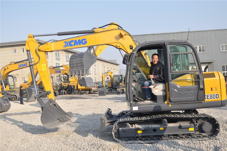 XCMG Mini Digger Excavator Machine XE80DA China 8 Ton Small Track Excavators For Sale