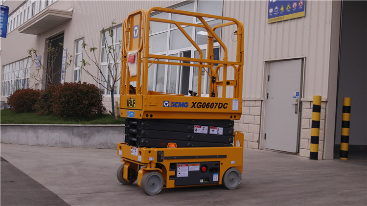 XCMG Brand Electric Scissor Lift XG0607DC China 6m Small Electrical Ladder Mobile Scissor Lift