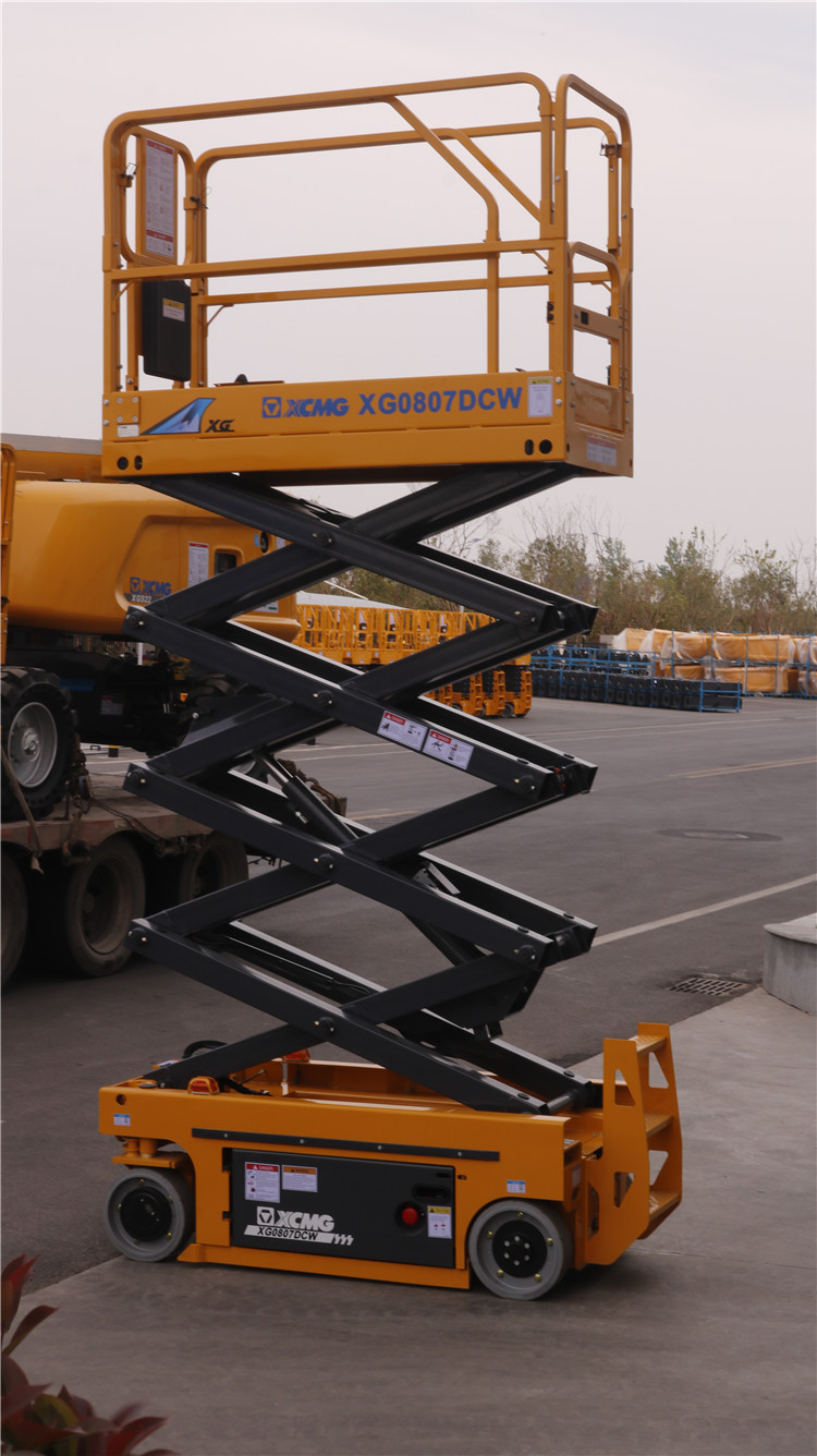 XCMG official manufacturer 8m mini china electric drive scissor lift XG0807DCW machine price