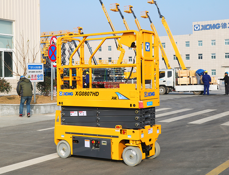 XCMG 8m small hydraulic scissor lift XG0807HD manlift platform