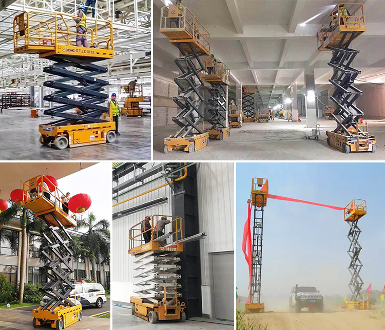 XCMG official 8m mini electric scissor lift XG0807HDW aerial working platform price for sale