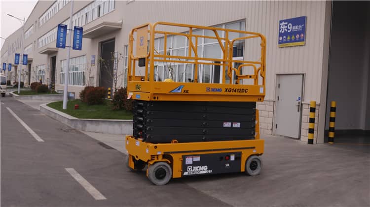 XCMG Manufacturer Lifting Equipment XG1412DC China Brand New 14m Electric Scissor Lift Machine