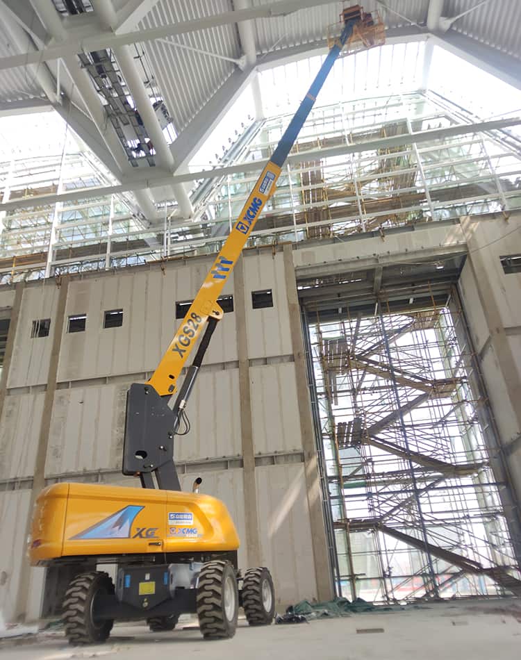 XCMG elevated lift XGS28 28m hydraulic telescopic boom lift