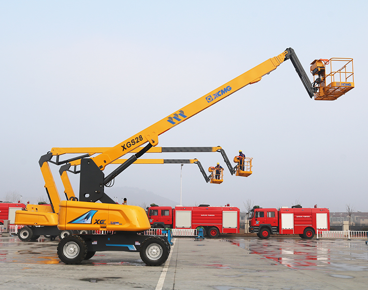 XCMG elevated lift XGS28 28m hydraulic telescopic boom lift