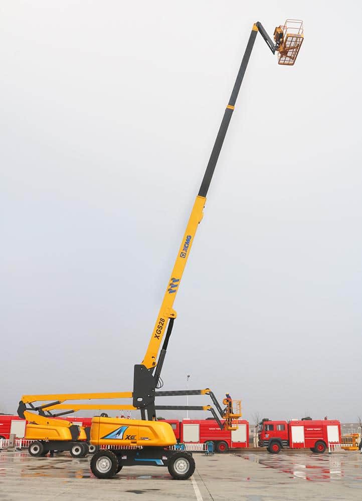 XCMG lift platforms XGS28 28m hydraulic telescopic booms lift price