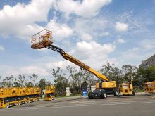 XCMG XGS34 34m mobile telescopic towable boom lift hydraulic price