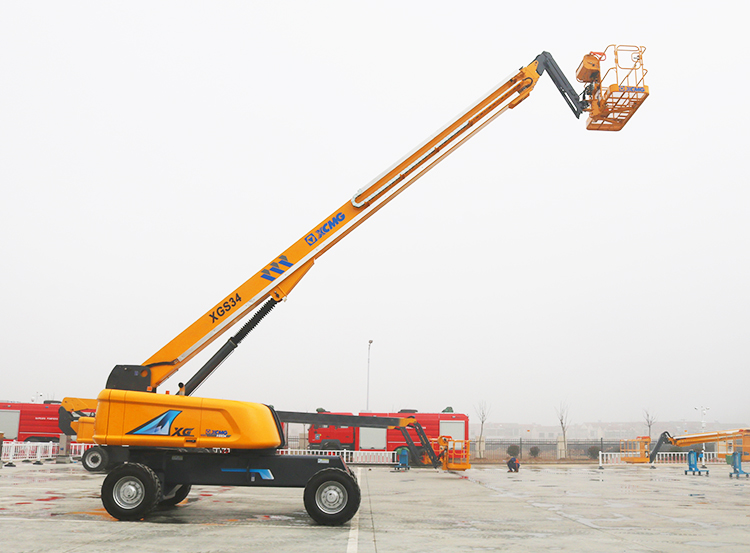 XCNG Official XGS34 China New 34m Aerial Work Trailer Telescopic Boom Lift form Manufacturer