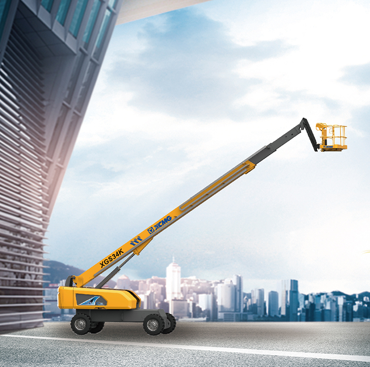 XCMG 34m telescopic boom lift XGS34K China new mobile hydraulic electric boom lift equipment