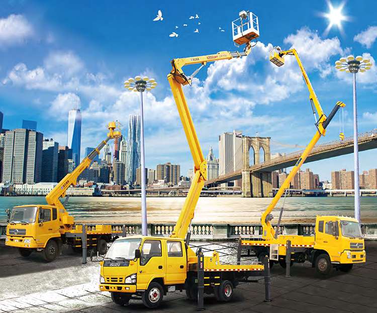 XCMG official 12m aerial work truck XGS5042JGKJ6 China new folding boom lift platform truck price