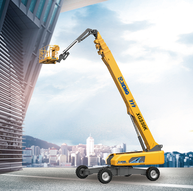 XCMG new telescopic boom lift XGS50K China 50m mobile hydraulic electric telescopic boom lift