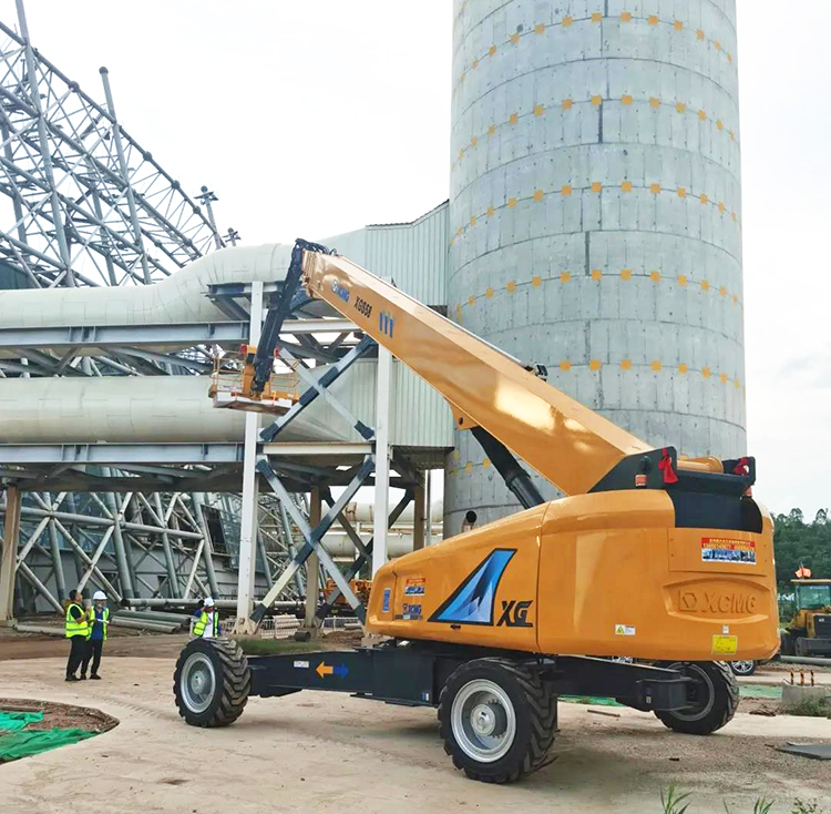 XCMG official 58m height mobile self-propelled telescopic boom lift XGS58 China man lift for sale
