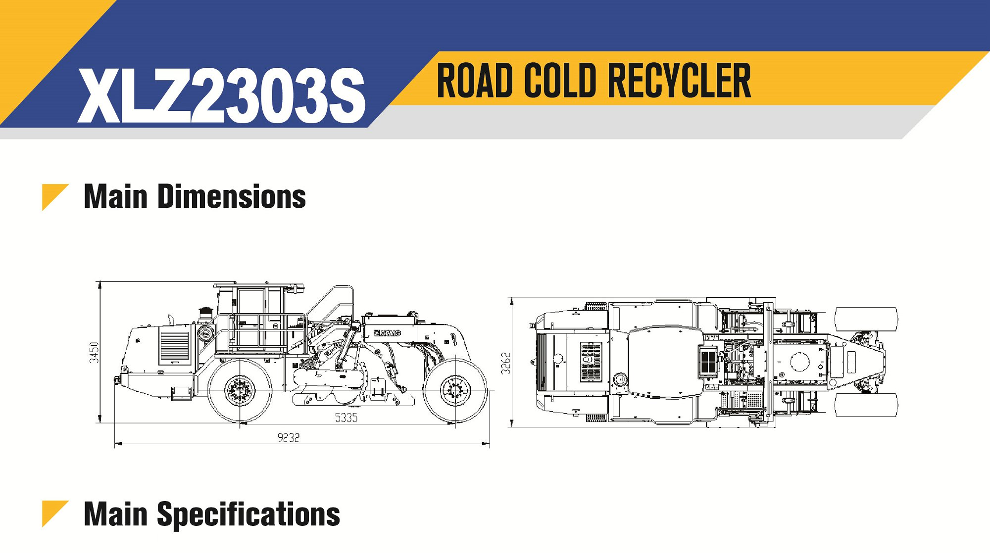 XCMG Official Road Cold Recycler XLZ2303S For Sale