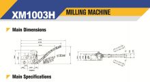XCMG official XM1003H milling Machine for sale