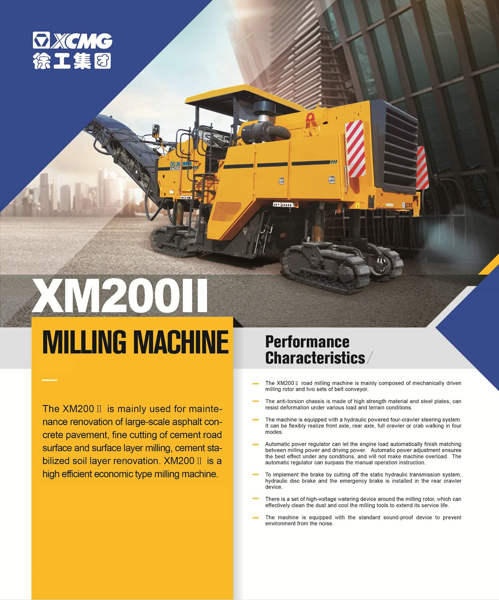 XCMG official XM200Ⅱ milling Machine for sale