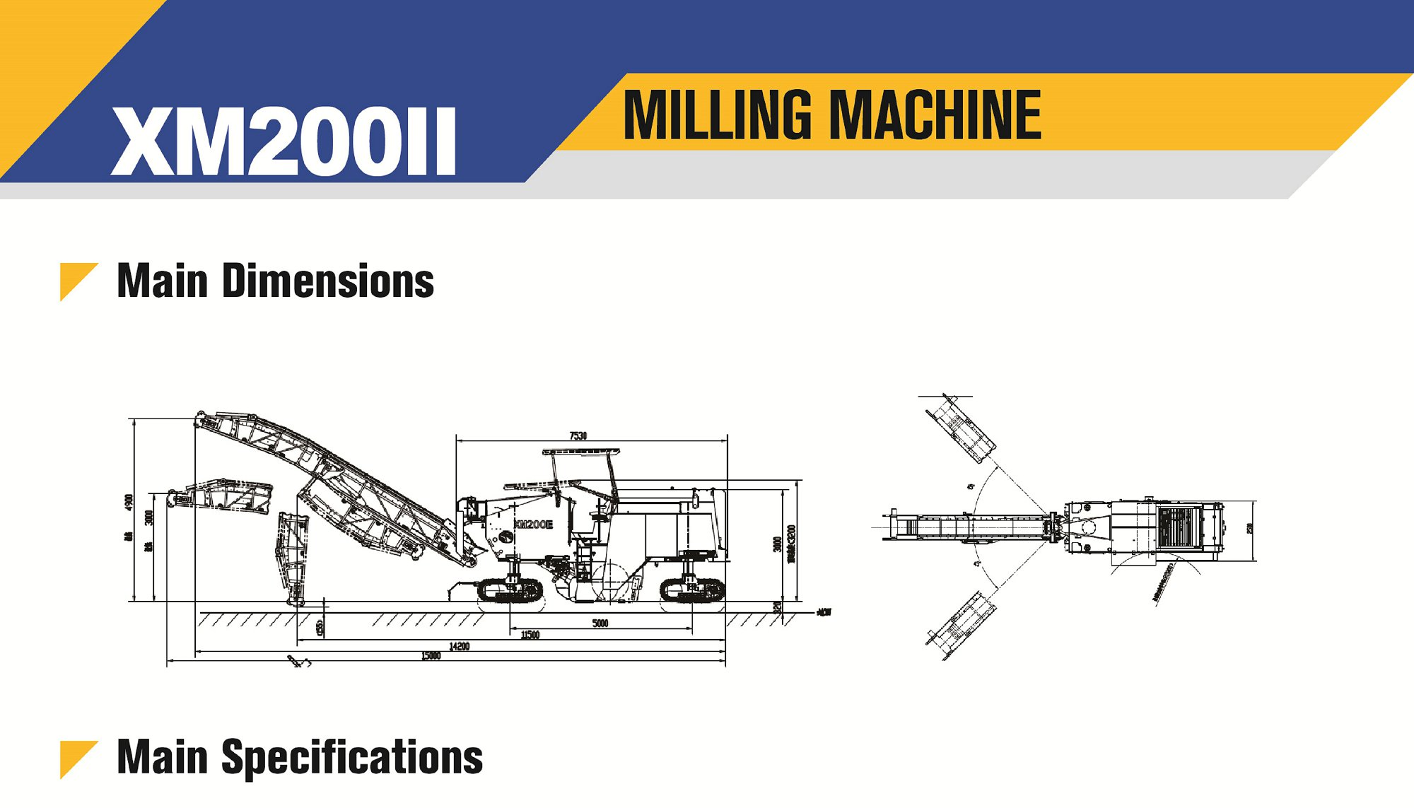 XCMG official XM200Ⅱ milling Machine for sale