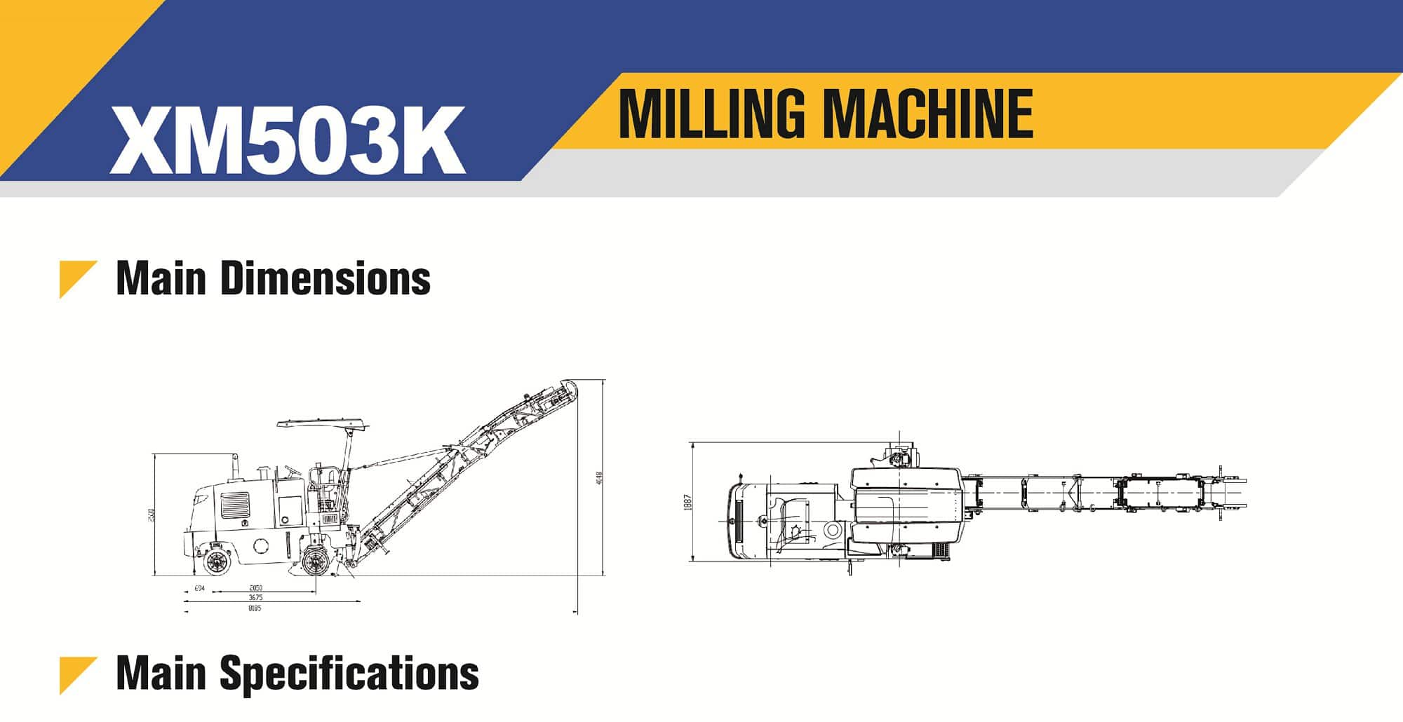 XCMG Official XM503K Pavement Milling Machine for sale