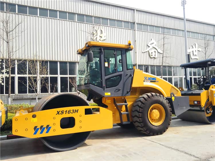 XCMG Official 16 ton single drum road rollers XS163H China hydraulic compactor machine price
