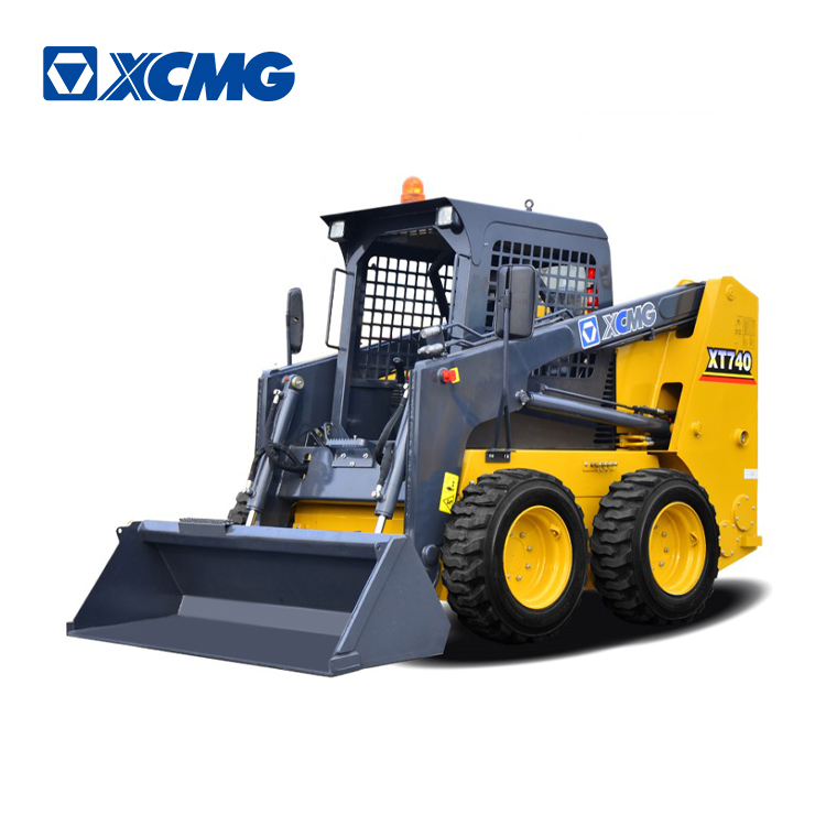 XCMG mini skid steer loader XT740 small wheel loader with attachment