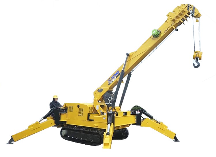 XCMG construction spider crane ZQS125-5 small spider lift truck crane for sale