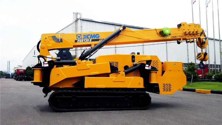 XCMG construction spider crane ZQS125-5 small spider lift truck crane for sale