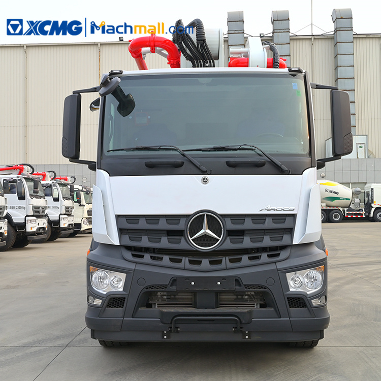 Truck concrete pump with Benz chassis XCMG HB58V sale in Mexico