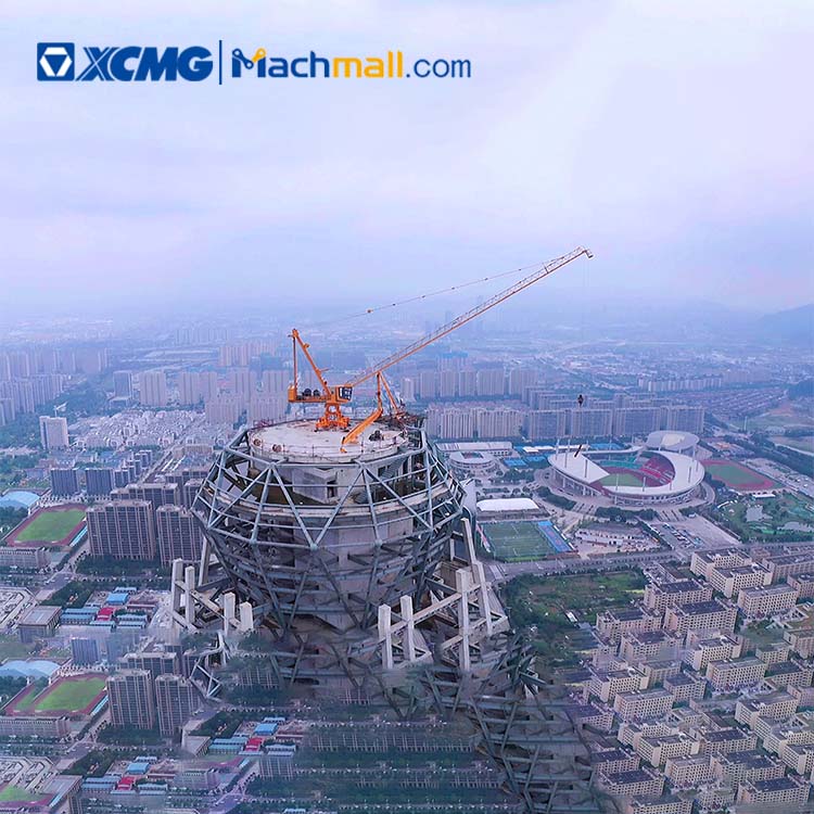 XCMG brand 40m radius 6 ton stationary luffing tower crane XGL80-6S for sale