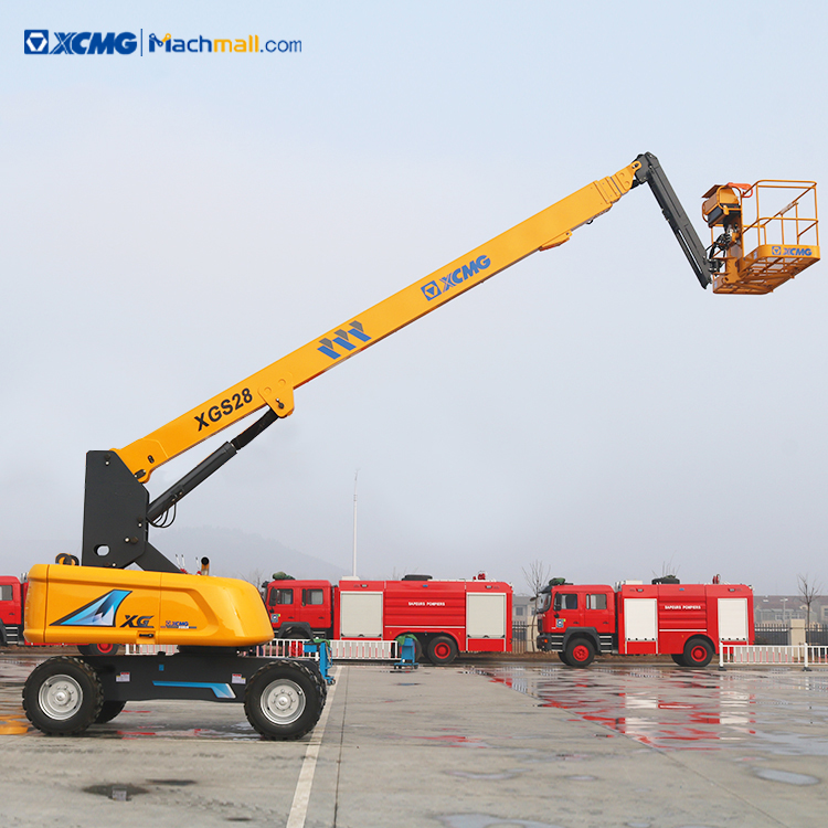 XCMG manufacturer 28m telescopic lift platform XGS28 with pdf price