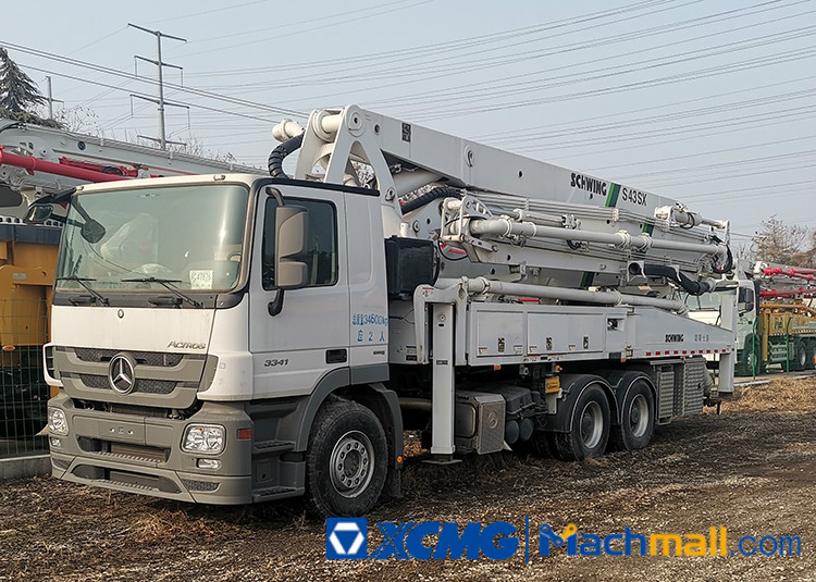 XCMG Concrete Machinery HB43 Used Truck Mounted Concreted Pump For Sale