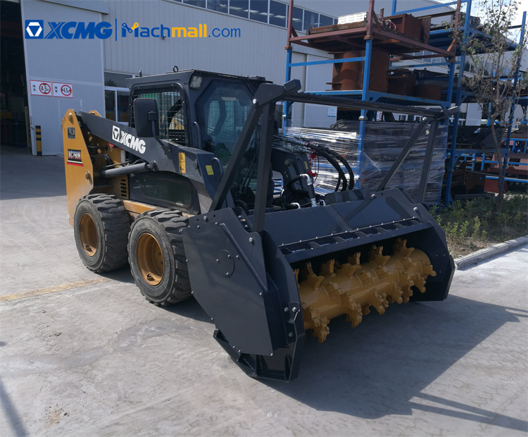 XCMG 1ton Mini Skid Loader with Mulcher Attachment for sale