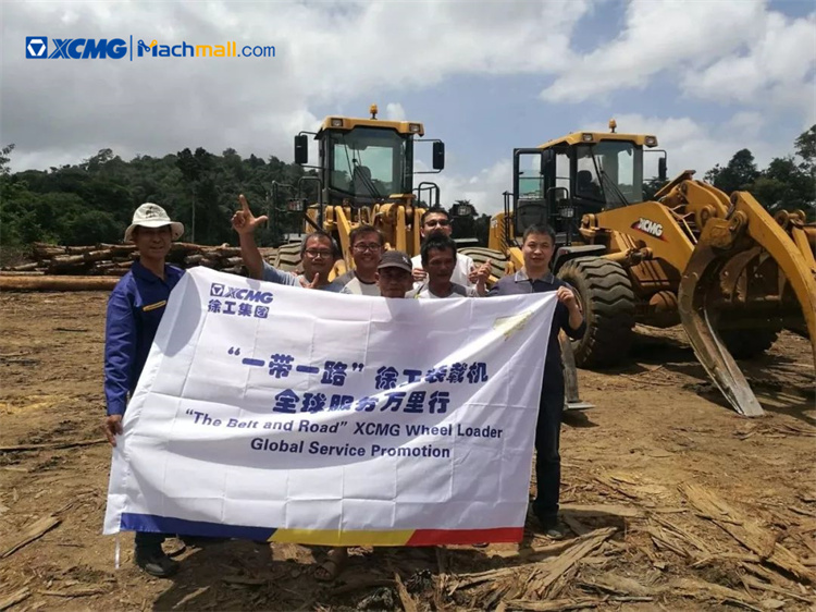 XCMG 3 5 7 8 10 ton Wheel Loader with Log Forks and Grapples for sale