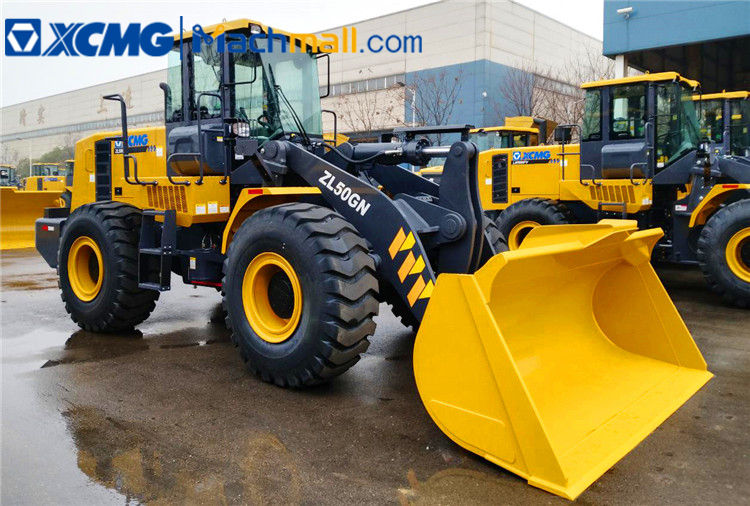 XCMG ZL50GN 5 ton wheel loader pilot control with fops&rops cab on sale