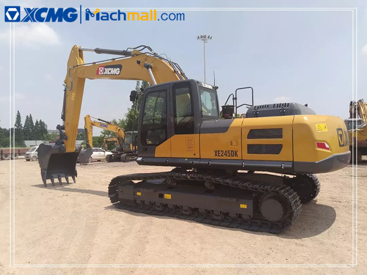 China middle excavator XCMG XE245DK MAX hydraulic excavator for sale