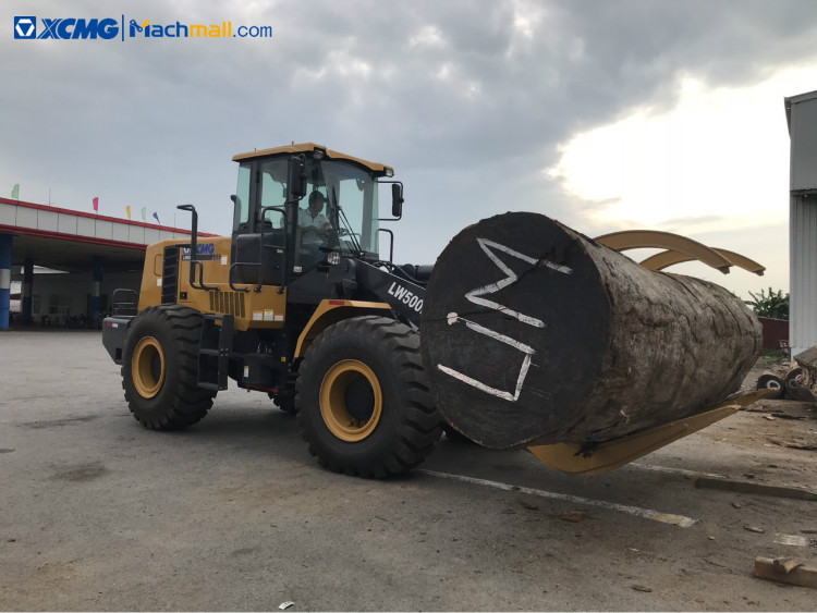 XCMG 3 5 7 8 10 ton Wheel Loader with Log Forks and Grapples for sale