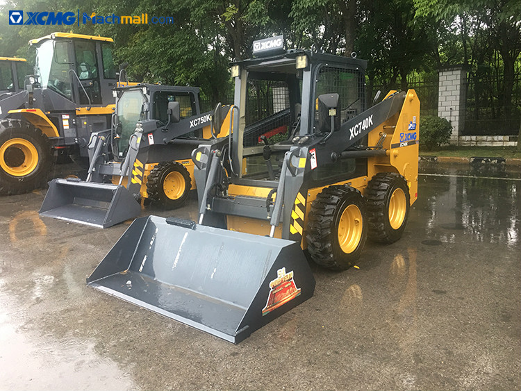 XC740K skid steer loader with 4 in 1 bucket for sale