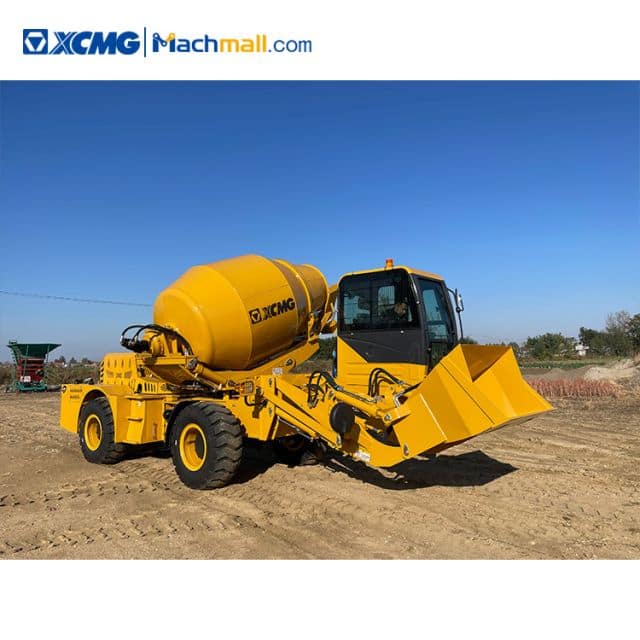 XCMG official 4 Wheel Drive self-loading concrete mixer truck SLM3500S
