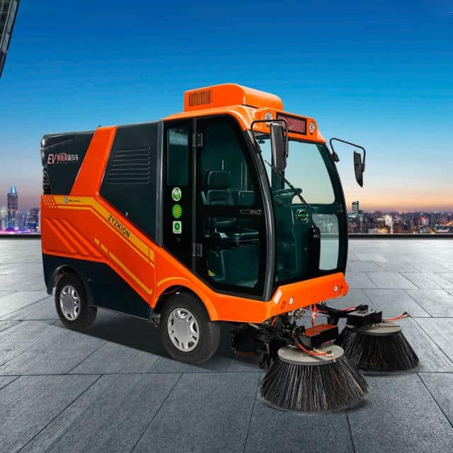 Four wheeled pure suction sweeper DX2000 for sale