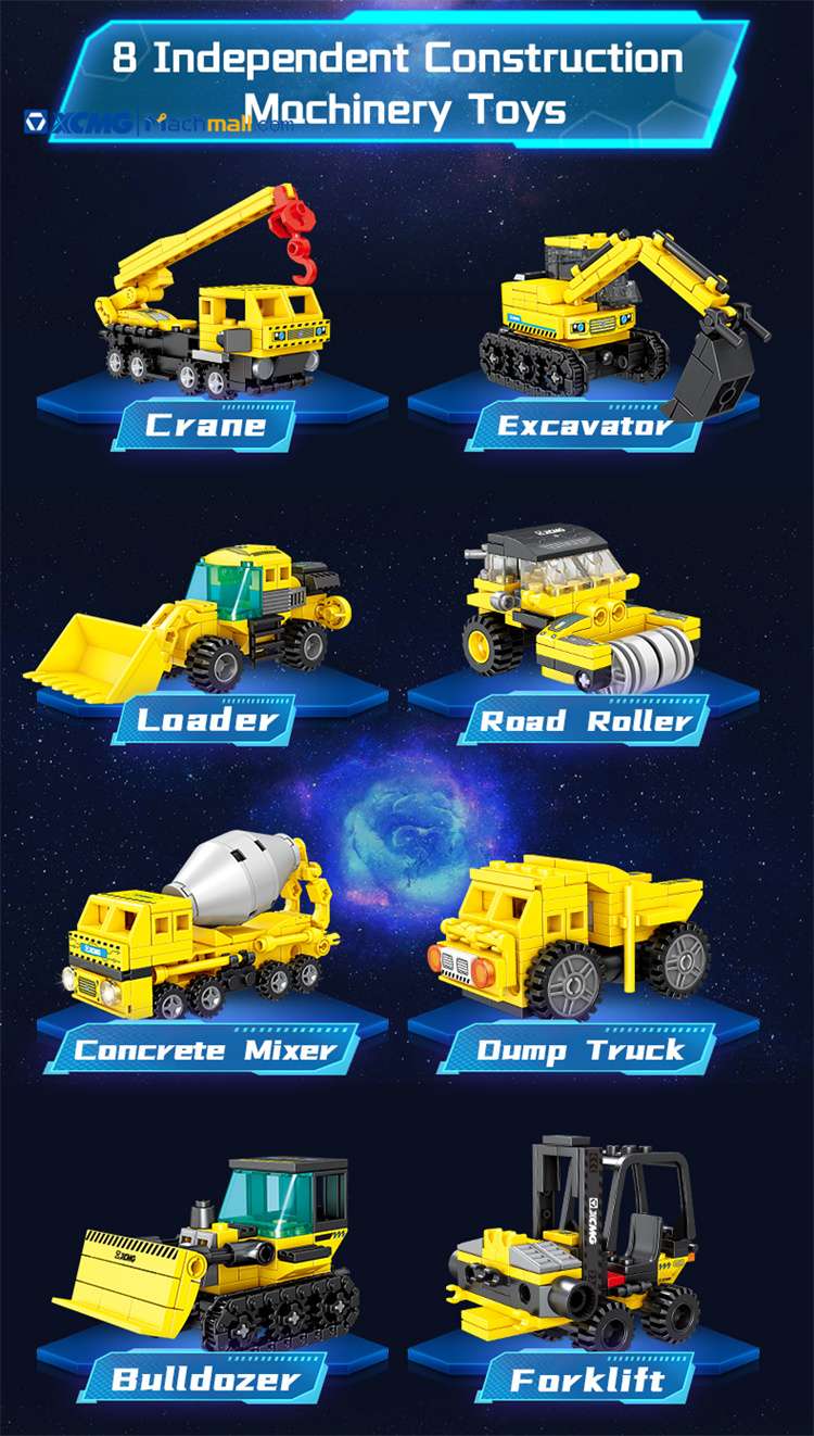 XCMG Construction Equipment 8in1 Bricks Toy for sale