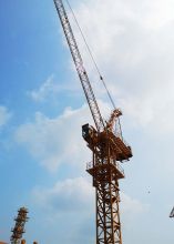 XCMG brand 50m radius 10 ton stationary luffing tower crane XGL160-10S for sale