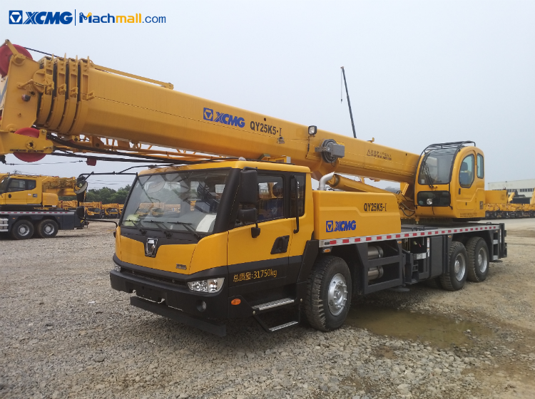 XCMG 25 ton crane 5 jib 48m truck crane QY25K5-I on sale