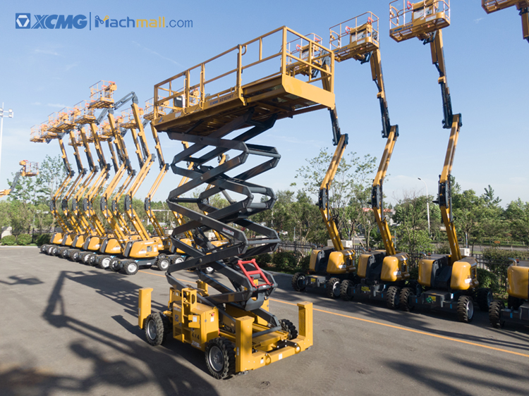 XCMG official 18m mobile rough terrain hydraulic scissor lift platform XG1823RT price for sale