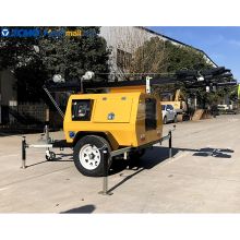 XCMG Official 9m Emergency Light 4TN4000 Trailer Type Hydraulic Mast Telescopic Light Tower Price
