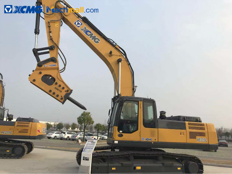 XCMG 30 ton crawler excavator machine with excavator attachments XE335C price