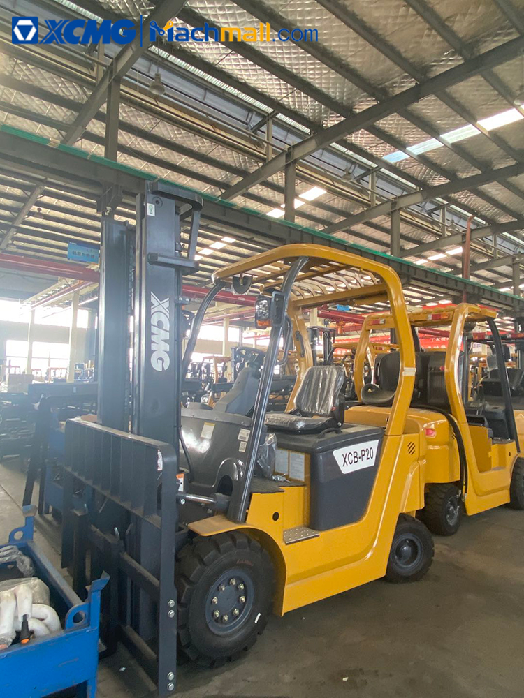 XCMG small electric forklift 2 ton XCB-P20 with 2 - 4m mast height price