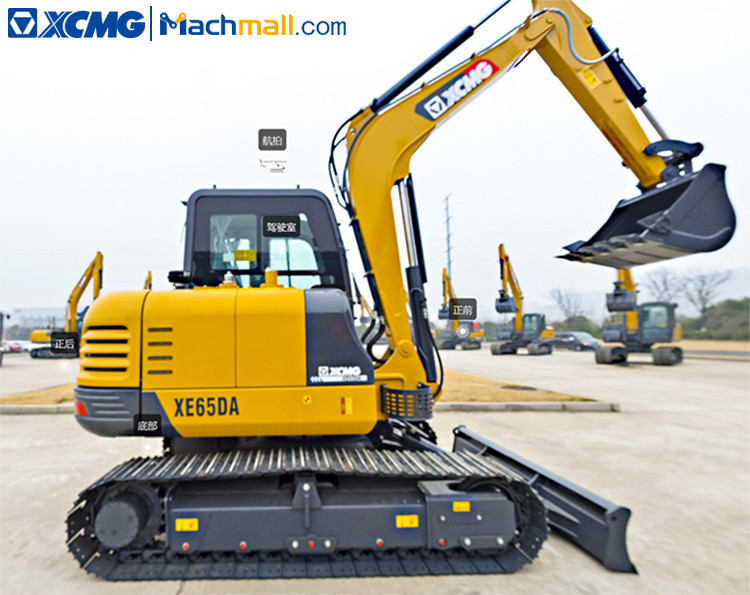 XCMG crawler excavator XE65DA 6.5 ton excavator price