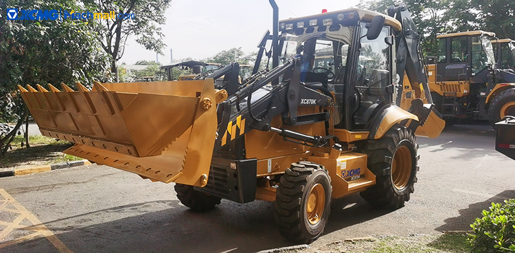 XCMG mini 2.5 ton backhoe excavator loader XC870K with 4in1 bucket price