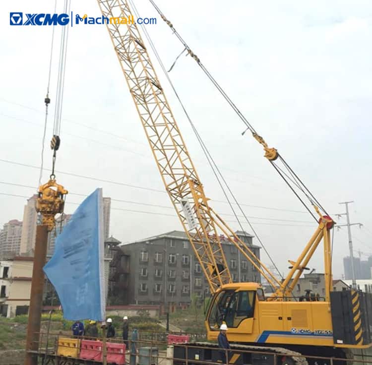 XCMG 55 ton lifting construction machinery crawler crane XGC55 price